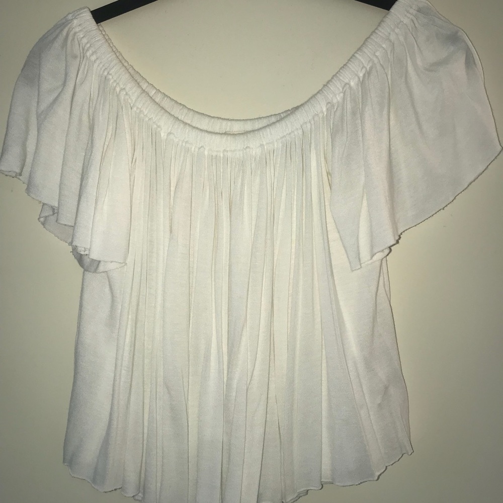 White off the shoulder top